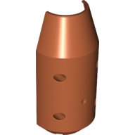 Lego polovina válce 6x3x10, tmavě oranžová (6136325)